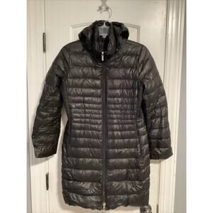 Lands End Jacket Girls Size XS 2-4 Youth Lightweight Long Puffer Fall‎ Jacket